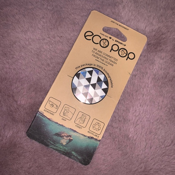Holographic geometric pop socket eco pop - Picture 2 of 5